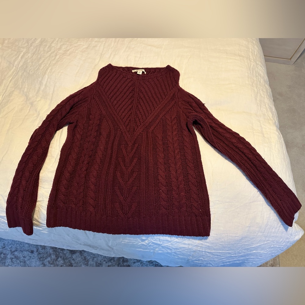 Francesca's Miami Women's Cable Knit Sweater
